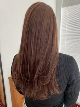 ロング カラー 森 彩夏のヘアスタイル