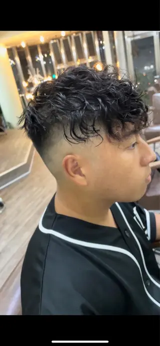 ショート パーマ メンズ WEST OLAND加藤圭介のヘアスタイル