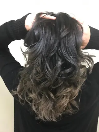 セミロング カラー パーマ 髪質改善 Daisukiのヘアスタイル