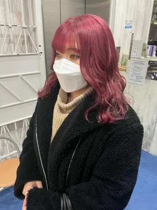 カラー white.梅田 デザインカラー🦄のヘアスタイル