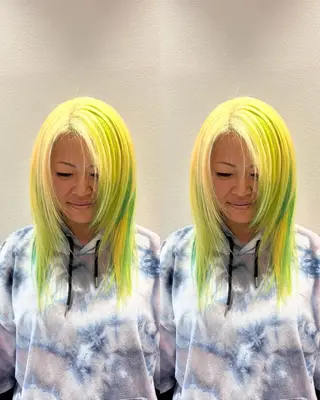 ロング アリヤマ メイカのヘアスタイル
