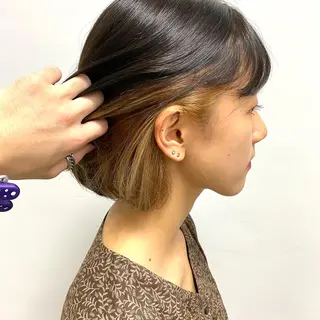 セミロング カラー ヘアアレンジ 🪞モテ髪/トレンド 銀座DISCO🪞のヘアスタイル