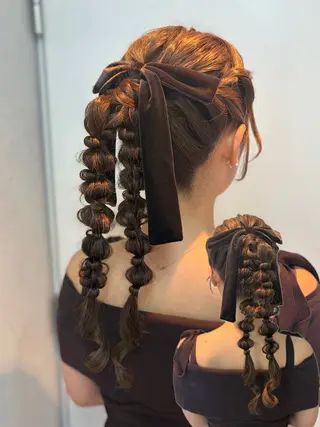 ロング ヘアアレンジ 🎀asumi 🍓艶カラー特化🎀のヘアスタイル