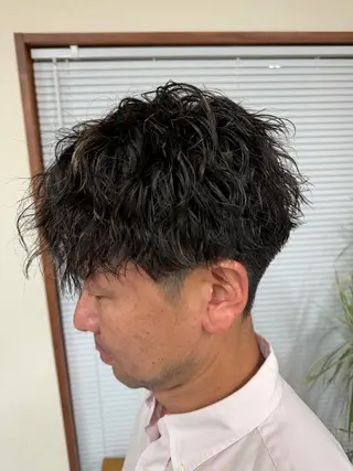 パーマ メンズ 縮毛矯正モデル募集中 SORAのヘアスタイル