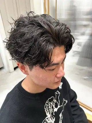 パーマ メンズ 🫧艶髪ボブ🫧 チカのヘアスタイル