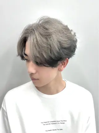 ミディアム カラー 博多メンズサロン 田中のヘアスタイル