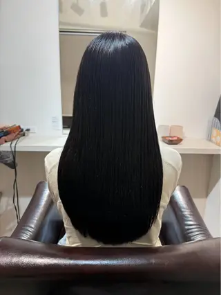 ロング パーマ ブリーチでもできる 縮毛矯正相原慎🌈のヘアスタイル