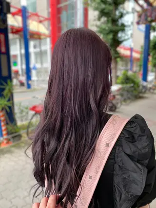 ロング ゆぴ☾‪/推しカラー /ハイトーンのヘアスタイル