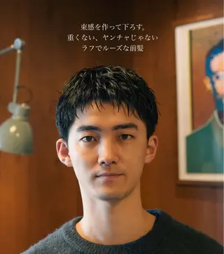 パーマ メンズ メンズショート タチカワユウキのヘアスタイル