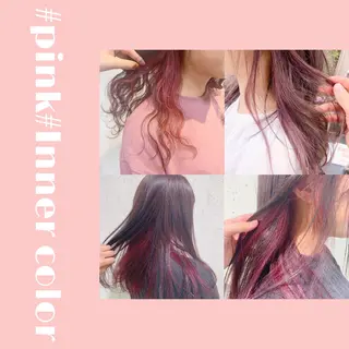 ロング カラー パーマ ヘアアレンジ 艶カラー/ケアカラー /韓国ヘア/ヒビキのヘアスタイル