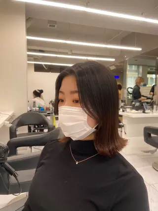 ミディアム カラー ヘアアレンジ Over hair_ misakiのヘアスタイル