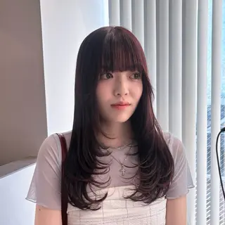 ロング レイヤーカット KAEのヘアスタイル