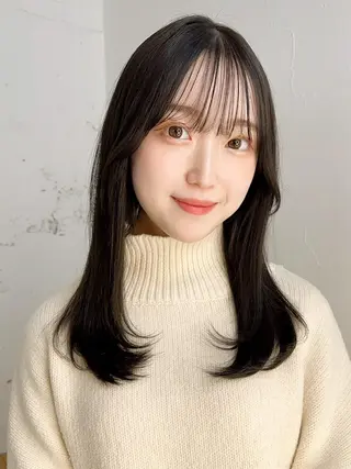 ミディアム カラー パーマ ヘアアレンジ ITbyALBUM 浦和店のヘアスタイル
