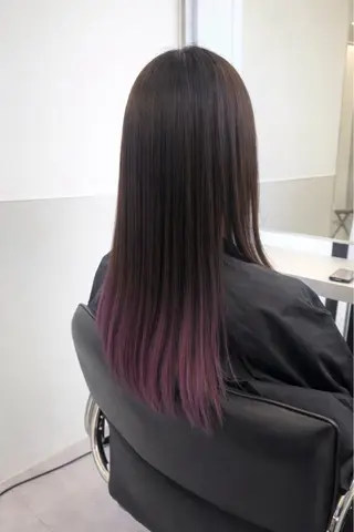 ロング カラー 天野 利咲のヘアスタイル