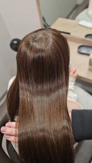 セミロング カラー 【垢抜けカラー/ 縮毛矯正】Taikiのヘアスタイル