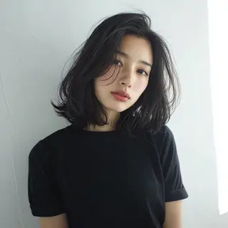 セミロング 児玉 一也のヘアスタイル