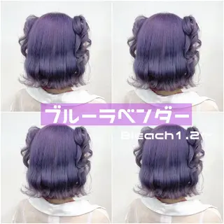 ミディアム カラー ヘアアレンジ 渋谷🩶ハイトーン 🩶FUMUのヘアスタイル