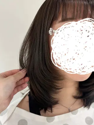 ミディアム カラー ayana/ 透明感カラー🫧艶感のヘアスタイル