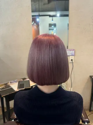 ショート 髪質改善カラー透明感 ダブルカラー幕田のヘアスタイル