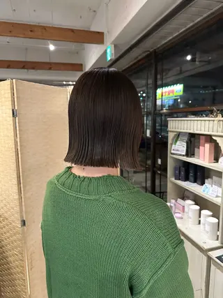 ミディアム カラー 門手 菜々子のヘアスタイル