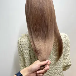 ロング 【渋谷で人気】艶髪× 髪質改善/ツヤカラーのヘアスタイル