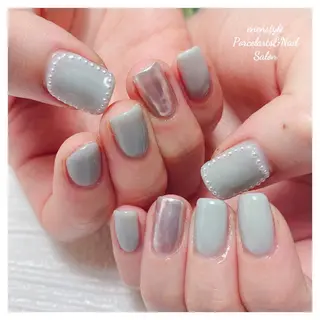 ミディアム ネイル 🐾enen style 🐾のネイルデザイン