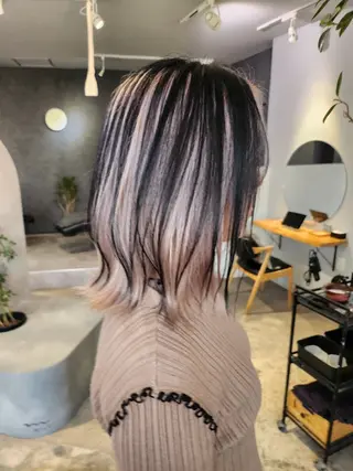 ミディアム カラー 金田 拓也のヘアスタイル