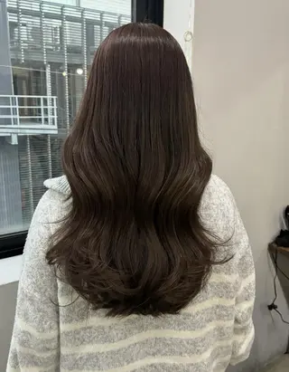 ロング カラー loty すずなのヘアスタイル