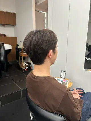 メンズ 【ヤマザキアヤメ】 艶カラー/縮毛矯正のヘアスタイル