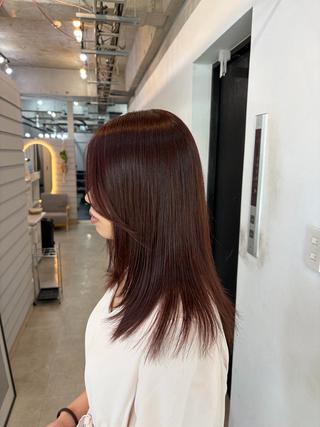 ミディアム カラー ダブルカラー メンズパーマ大成のヘアスタイル