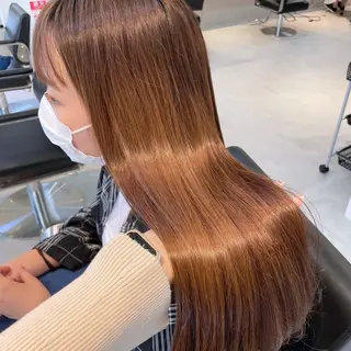 ロング miyu♡̷̷ 韓国ヘア/顔まわりのヘアスタイル