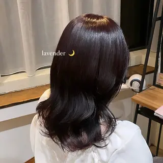 セミロング カラー Aoi 🎀 Ly hairのヘアスタイル
