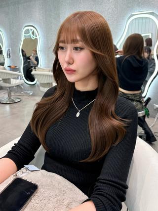 ロング カラー ヘアアレンジ 大宮‎縮毛矯正🩵 レイヤー　佐藤和のヘアスタイル