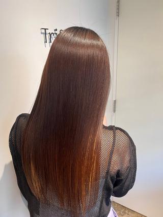 ロング 佐藤 宰 OZ桑野店のヘアスタイル