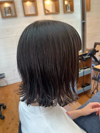 ミディアム カラー Lagom なかだのヘアスタイル