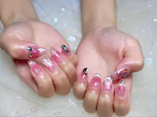 ネイル H3 Nail Tsuki🦋💙のネイルデザイン