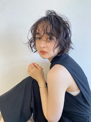 ショート カラー ヘアアレンジ レイヤーカット🎀 NANAHAのヘアスタイル