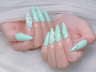 ロング カラー Bling Salonのネイルデザイン