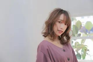 セミロング カラー Culumi クルミ 松井照雄/梅田茶屋町のヘアスタイル