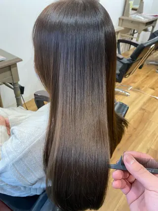 ロング カラー ヘアアレンジ マツエク・マツパ 夜23時まで予約🉑 reverieあきらのヘアスタイル