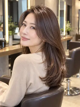 ロング 西山竜一 /垢抜け大人髪のヘアスタイル