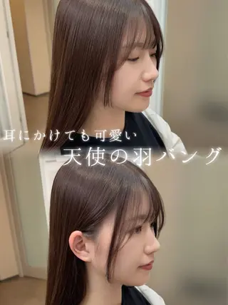 ミディアム たぴ。ぱつっとボブ/ つや髪🍒髪質改善のヘアスタイル