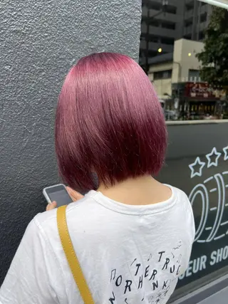 セミロング 🎀愛されピンク ラベンダー💜ゆいのヘアスタイル