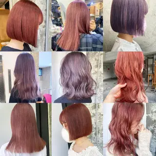 ロング カラー ヘアアレンジ 福岡似合わせレイヤー /ウルフ/ハイトーンのヘアスタイル