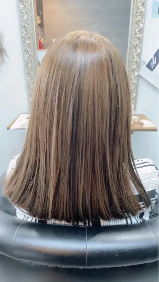 ミディアム カラー Glad 中嶋 政文のヘアスタイル