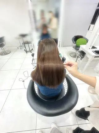 ロング パーマ 艶髪／ブリーチ🌟 銀座/HARUKAのヘアスタイル