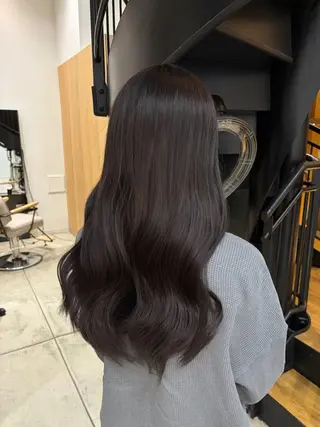 ロング カラー パーマ ヘアアレンジ 中顔面短縮カット🪽 レイヤー🥀コウヘイのヘアスタイル