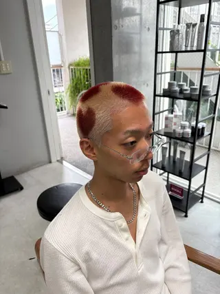 カラー メンズ 下北沢メンズパーマ 特化園田　楓莉のヘアスタイル