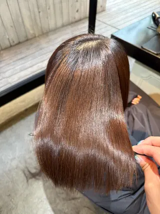 ロング パーマ 髪質改善&縮毛矯正 カット/soyaのヘアスタイル