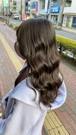 ロング カラー ダブルカラー/ 縮毛矯正🌼畔上のヘアスタイル